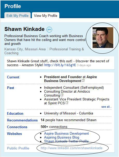 Shawn's LinkedIn Profile